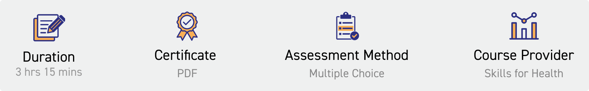 duration: 3 hrs 15 mins. Certificate: pdf. Assessment Method: multiple choice. Course Provider: Skills for Health